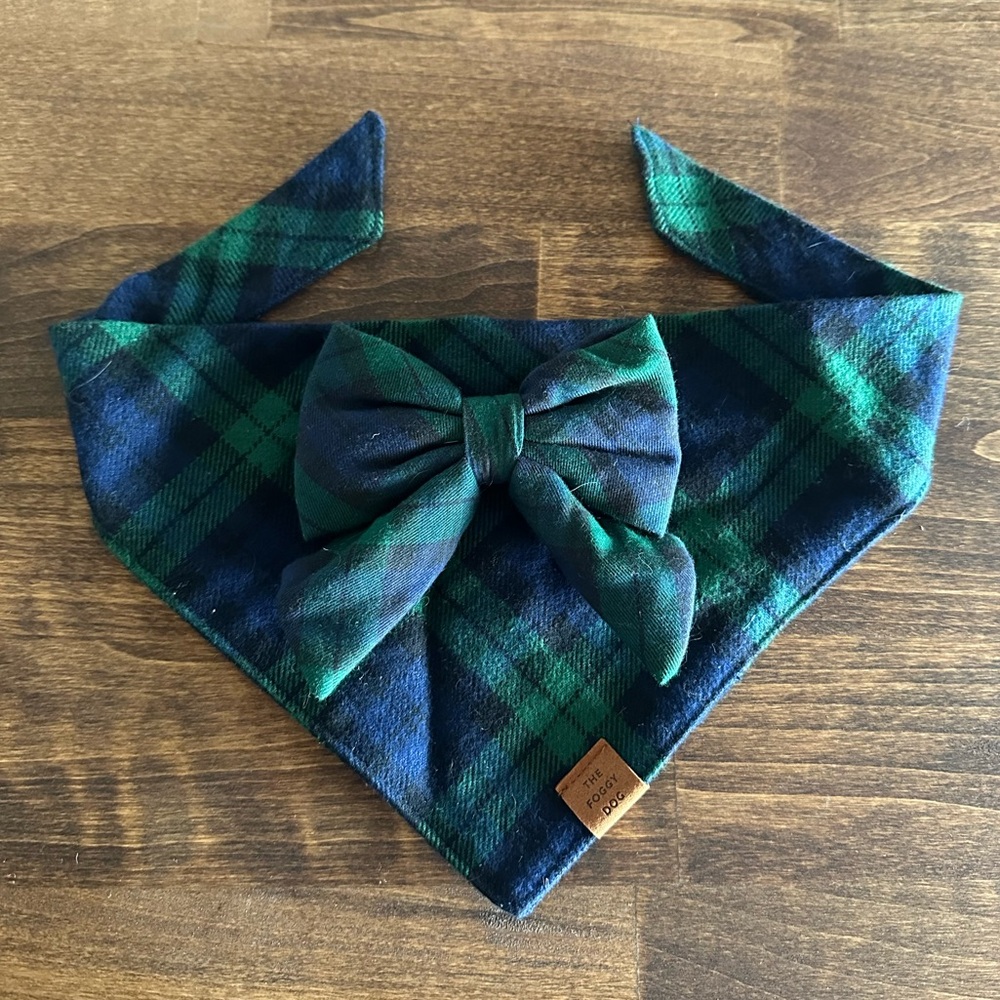 The Foggy Dog bandana and lady bow
